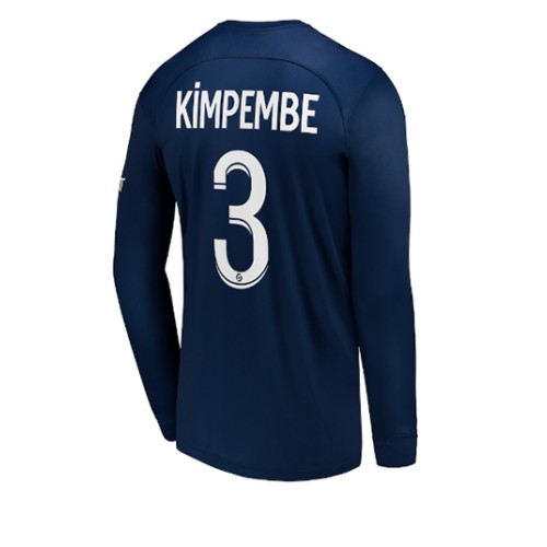 Fotbalové Dres Paris Saint-Germain Presnel Kimpembe #3 Domácí 2022-23 Dlouhý Rukáv